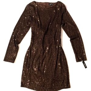 NWT Speechless Open Back Sequin Mini Dress